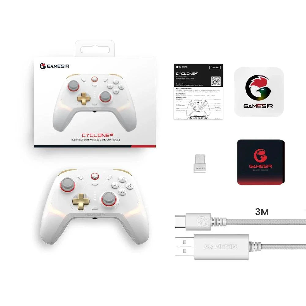 GameSir Cyclone 2 Wireless Controller for Nintendo Switch / iPhone / Android, Bluetooth Gamepad with Hall Effect Joystick