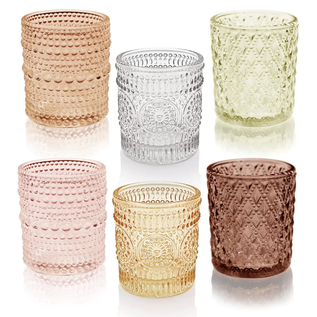 Multicolor Glass Tealight Holders for Special Occasions
