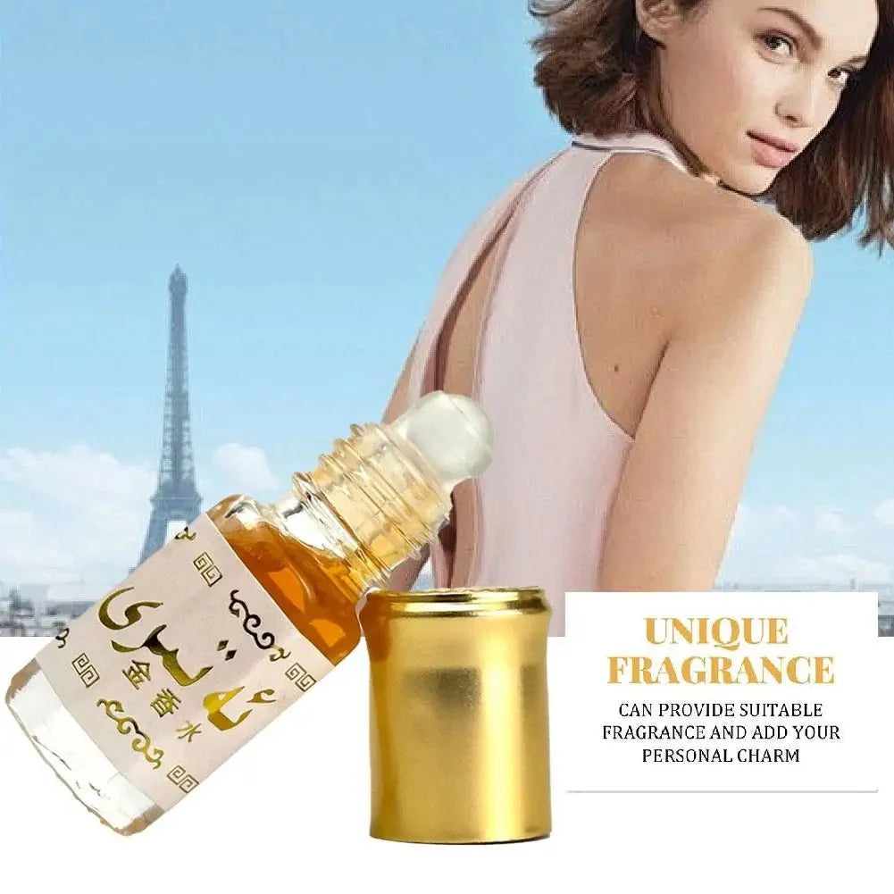 Arabian Gold Perfume Roll On for Unisex, Long Lasting Scent