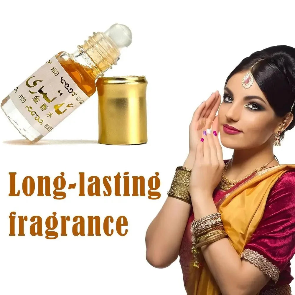 Arabian Gold Perfume Roll On for Unisex, Long Lasting Scent