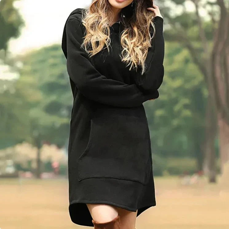 Ladies' Hoodie Dress with Pockets
