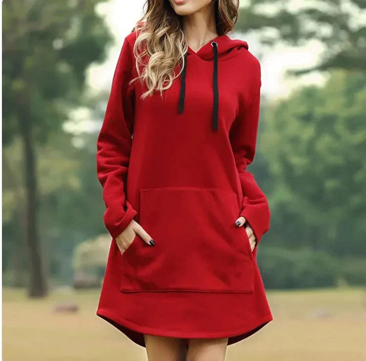 Ladies' Hoodie Dress with Pockets