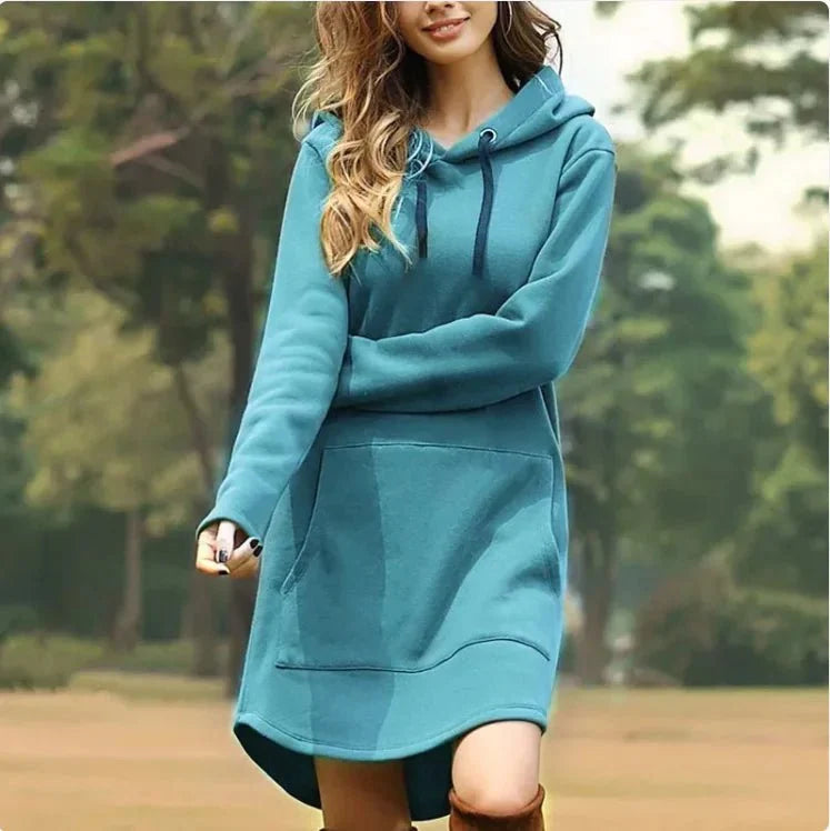 Ladies' Hoodie Dress with Pockets
