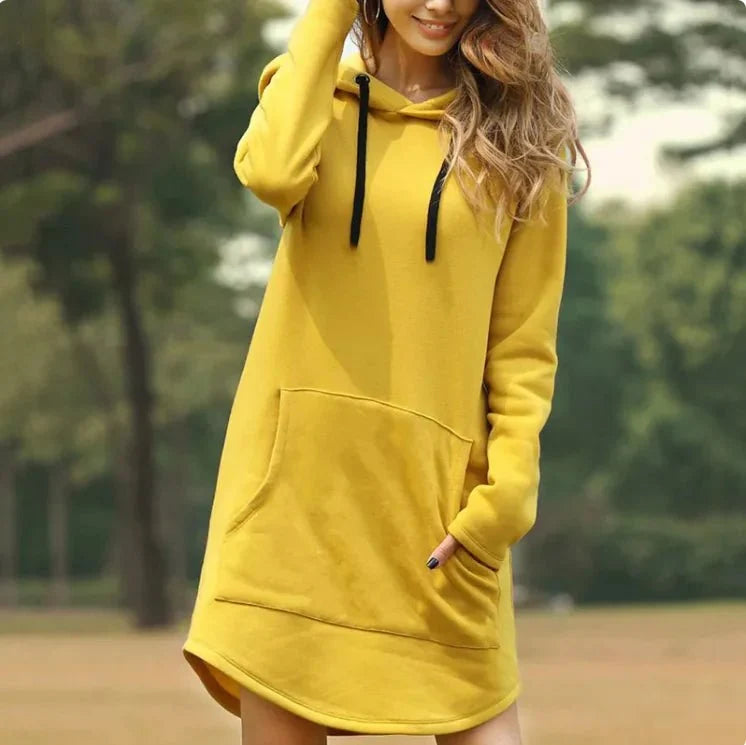 Ladies' Hoodie Dress with Pockets