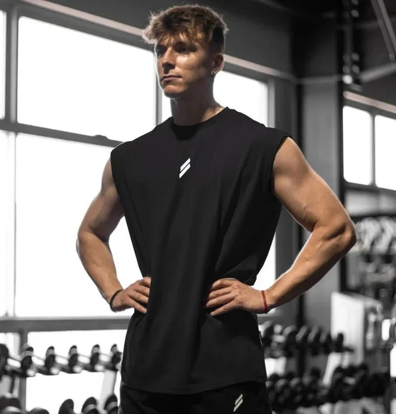 Men's Quick-Drying Sleeveless Fitness Shirt | Summer Mesh Basketball Tank Top