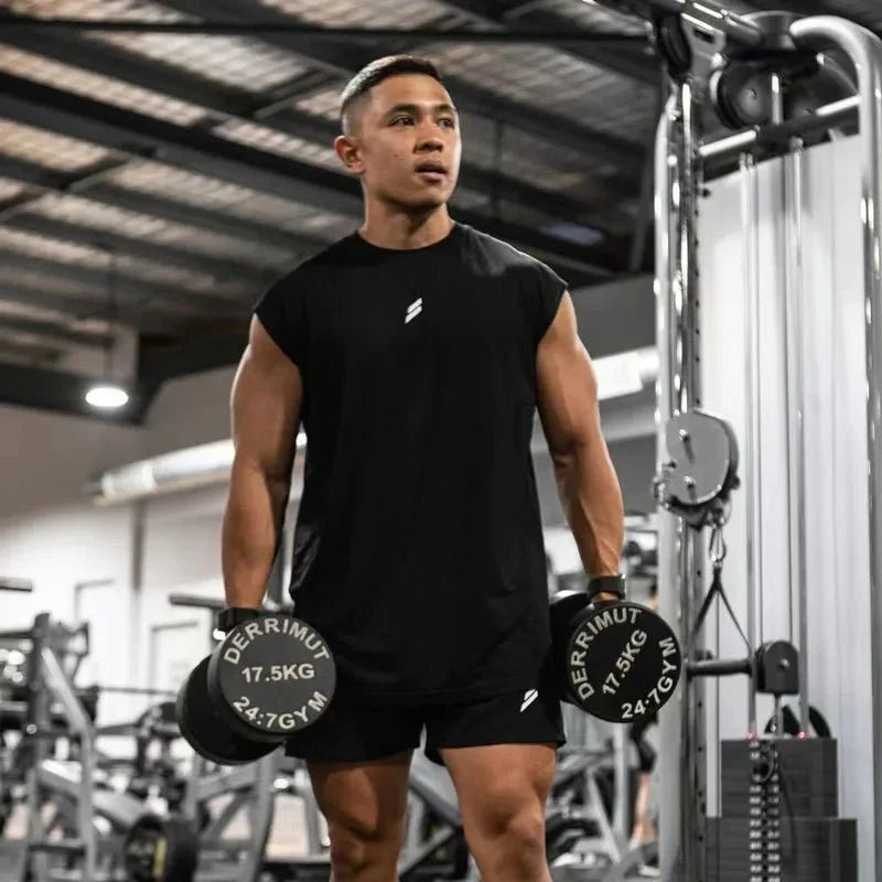 Men's Quick-Drying Sleeveless Fitness Shirt | Summer Mesh Basketball Tank Top