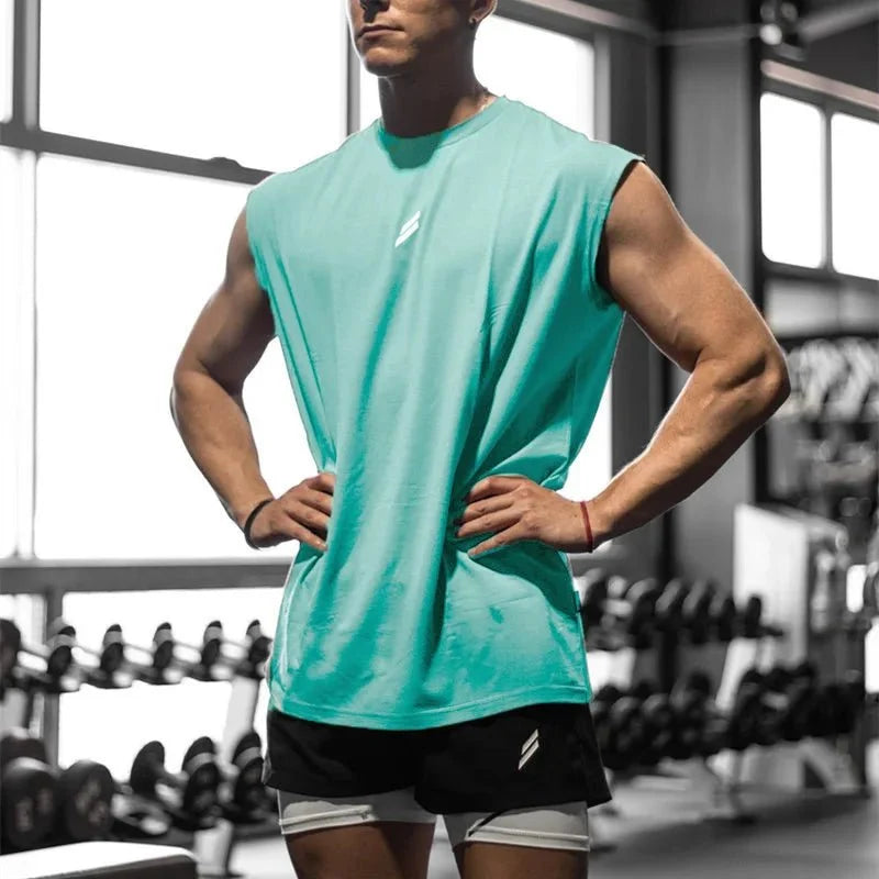 Men's Quick-Drying Sleeveless Fitness Shirt | Summer Mesh Basketball Tank Top