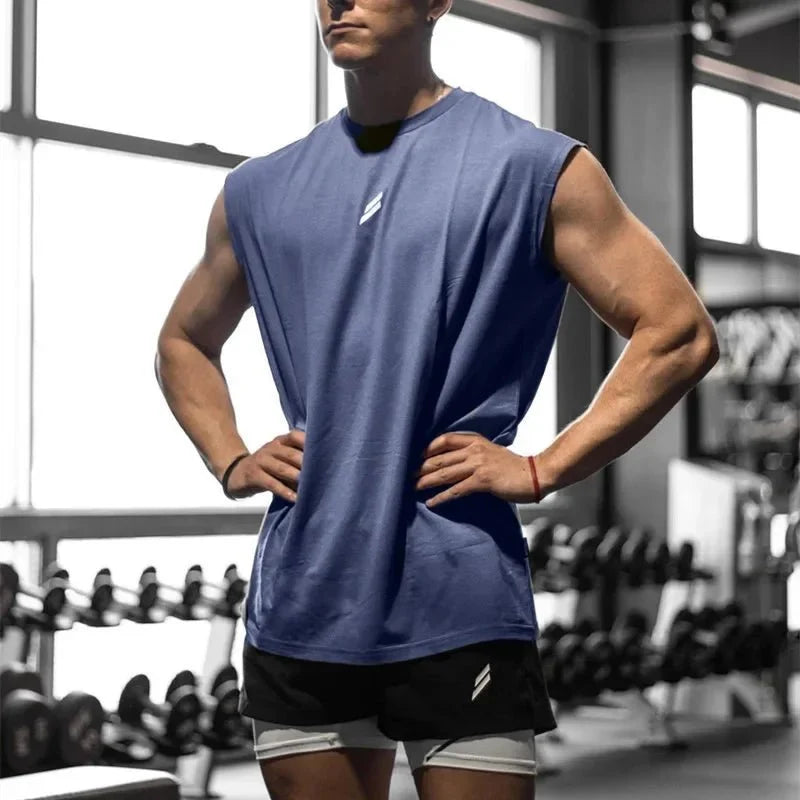 Men's Quick-Drying Sleeveless Fitness Shirt | Summer Mesh Basketball Tank Top