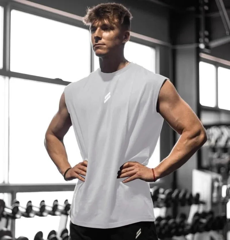 Men's Quick-Drying Sleeveless Fitness Shirt | Summer Mesh Basketball Tank Top