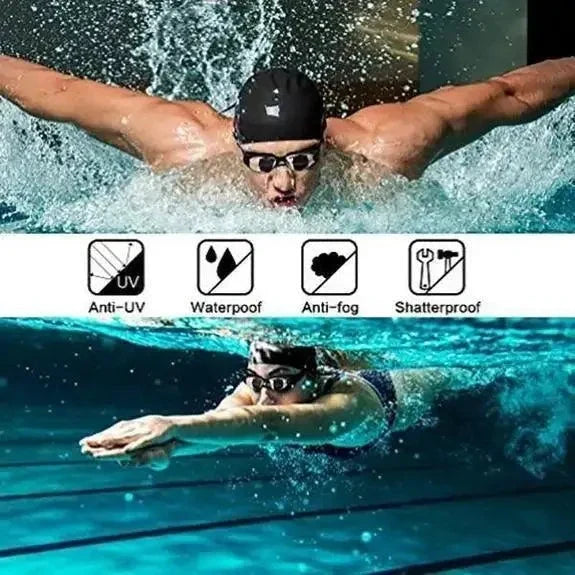 Mandotos ClearView HD Swim Goggles With HD Clarity Comfort Fit Adjustable Straps