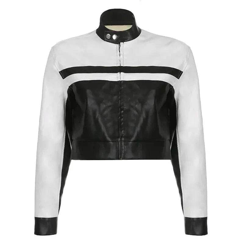 Mosaic Leather Jacket