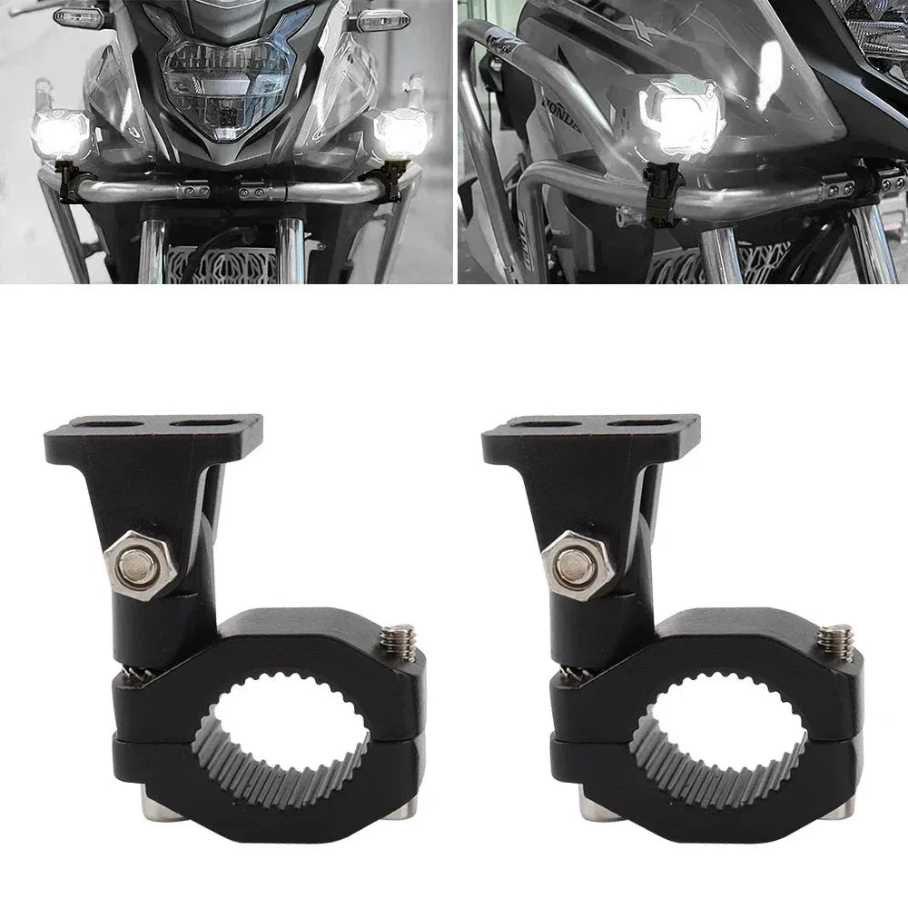 Motorcycle Crash Bars Foglights Mounting Bracket Motorbike Highway Bar Driving Light Mount Crash Bars Spotlight Mount Clamp