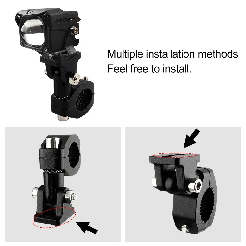 Motorcycle Crash Bars Foglights Mounting Bracket Motorbike Highway Bar Driving Light Mount Crash Bars Spotlight Mount Clamp