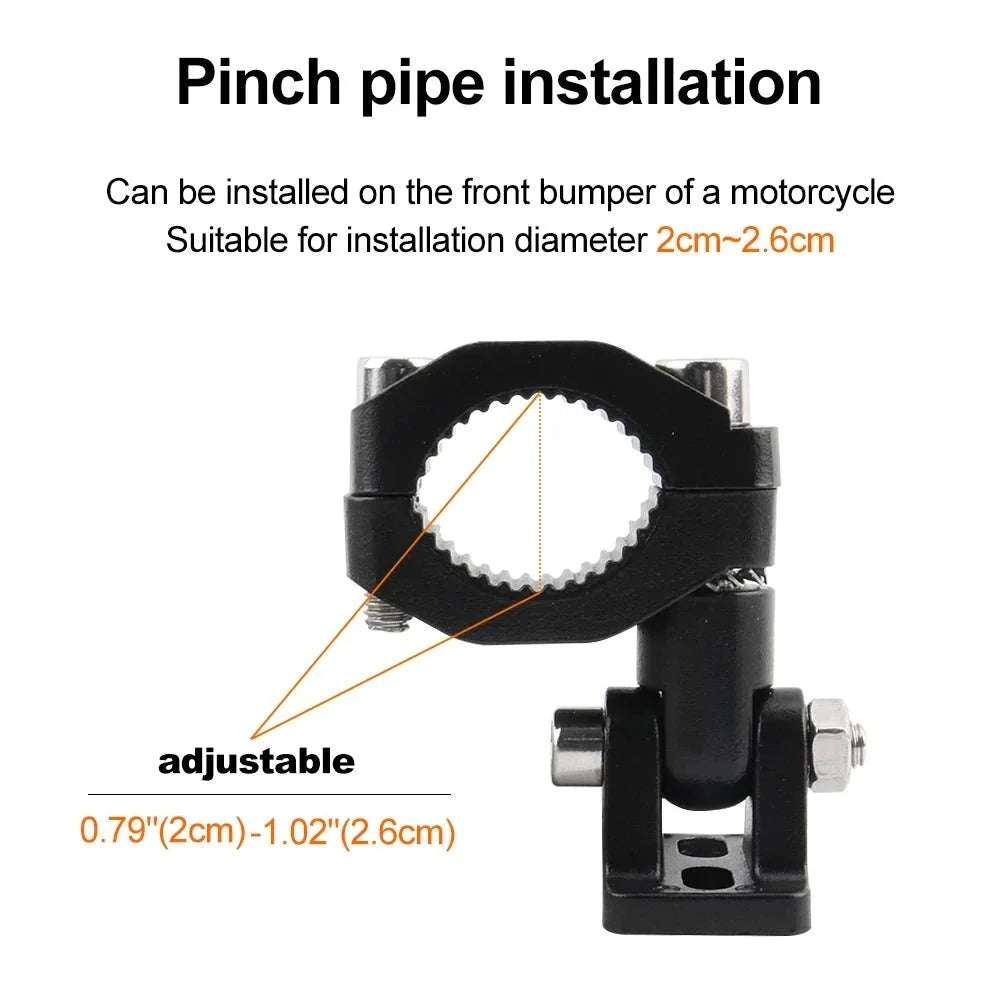 Motorcycle Crash Bars Foglights Mounting Bracket Motorbike Highway Bar Driving Light Mount Crash Bars Spotlight Mount Clamp