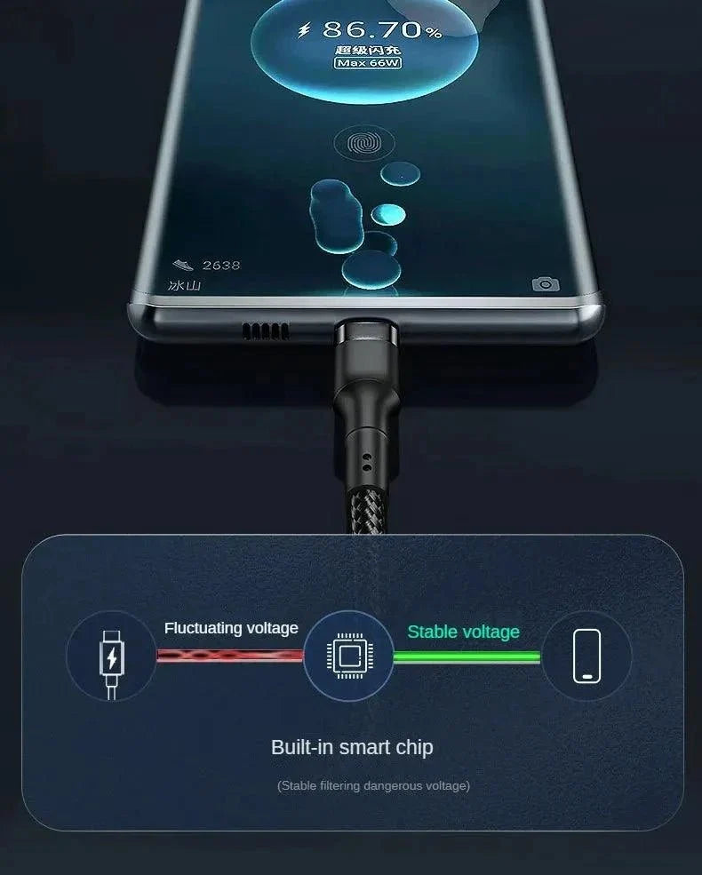 PD 120W Super Charging For Samsung S24 S23 USB C TO USB Type C Cable For iPhone 15 Plus Pro Max Xiaomi 11 4.0 Quick Fast Charger