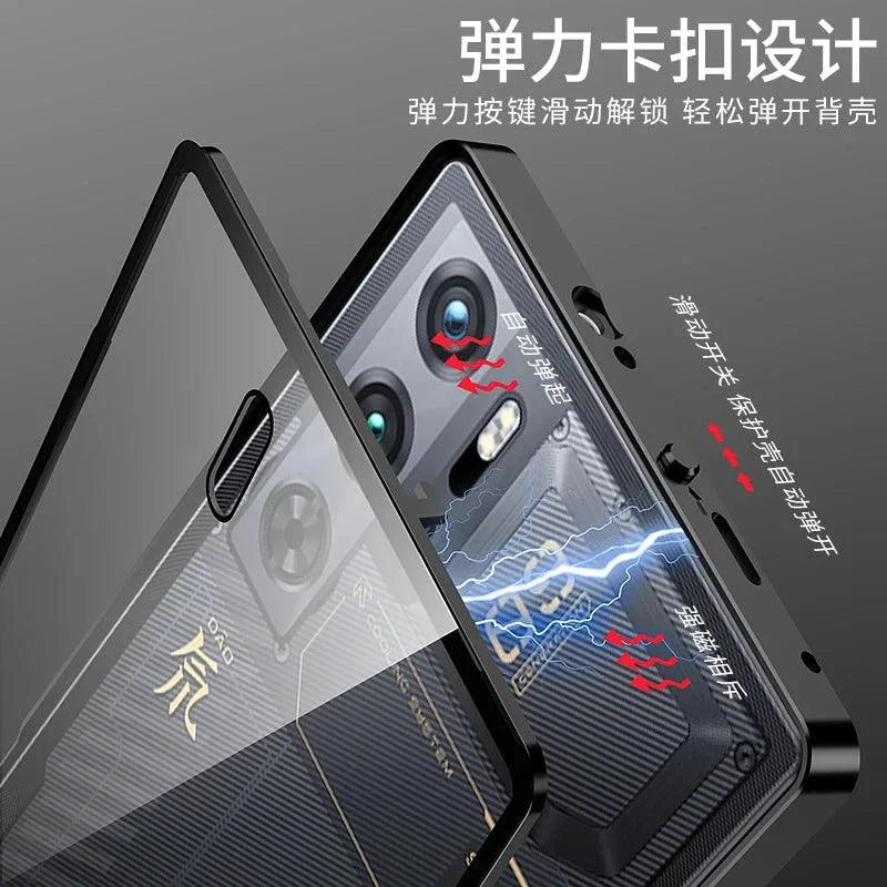RedMagic Transparent Acrylic Case for 9S Pro - Sleek Metal Frame & Ultimate Protection