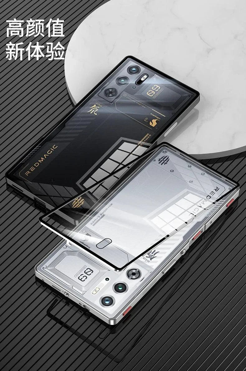 RedMagic Transparent Acrylic Case for 9S Pro - Sleek Metal Frame & Ultimate Protection