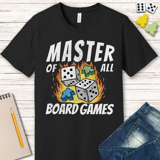 Camiseta Unisex Maestro de Todos los Juegos de Mesa