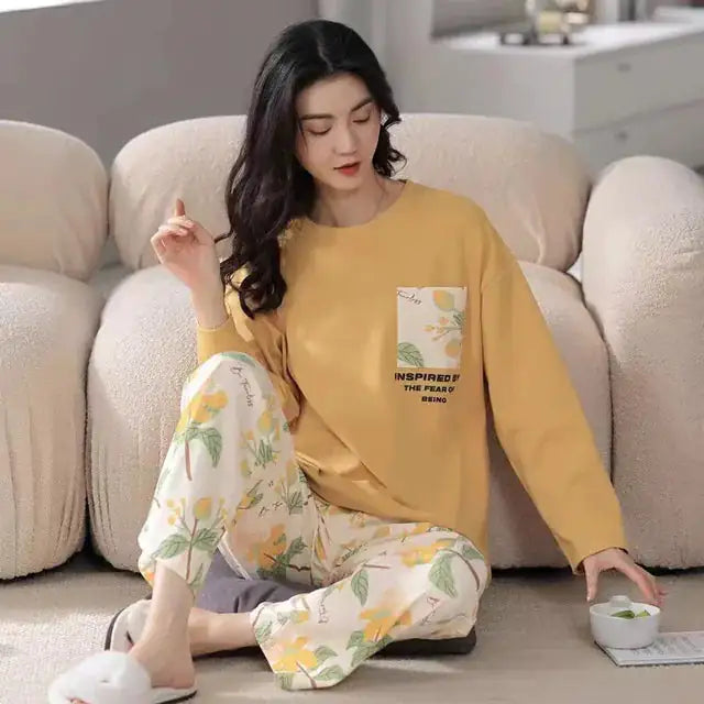 Maternity Pajama Set - # WOAA21710001-PRG