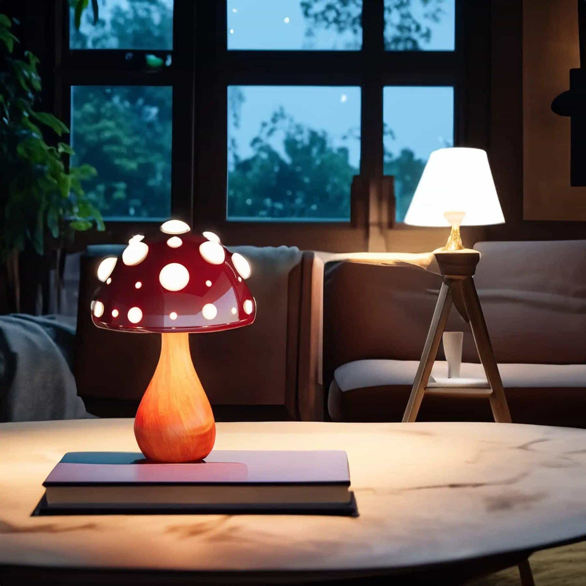 Matsutake Mushroom LED Table Lamp Cordless/Corded