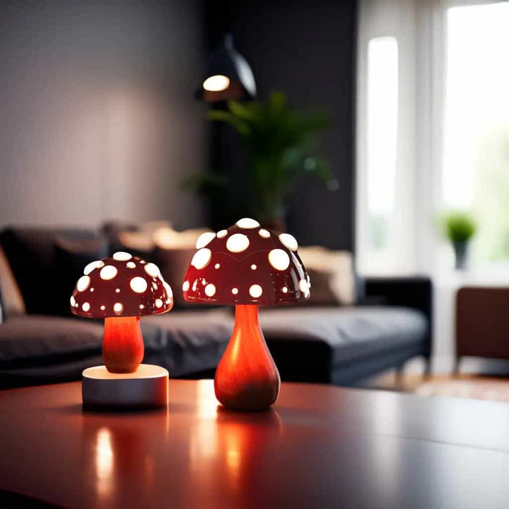Matsutake Mushroom LED Table Lamp Cordless/Corded