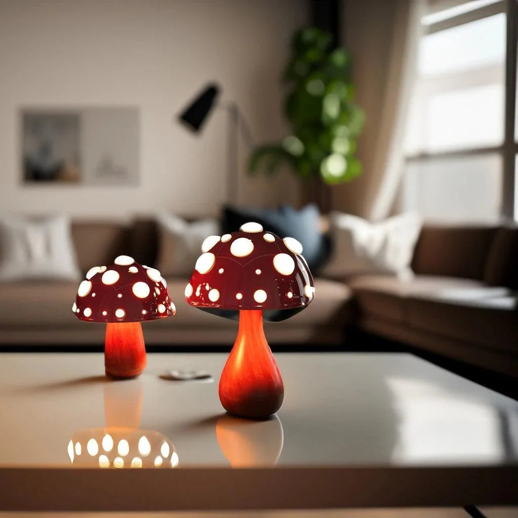 Matsutake Mushroom LED Table Lamp Cordless/Corded
