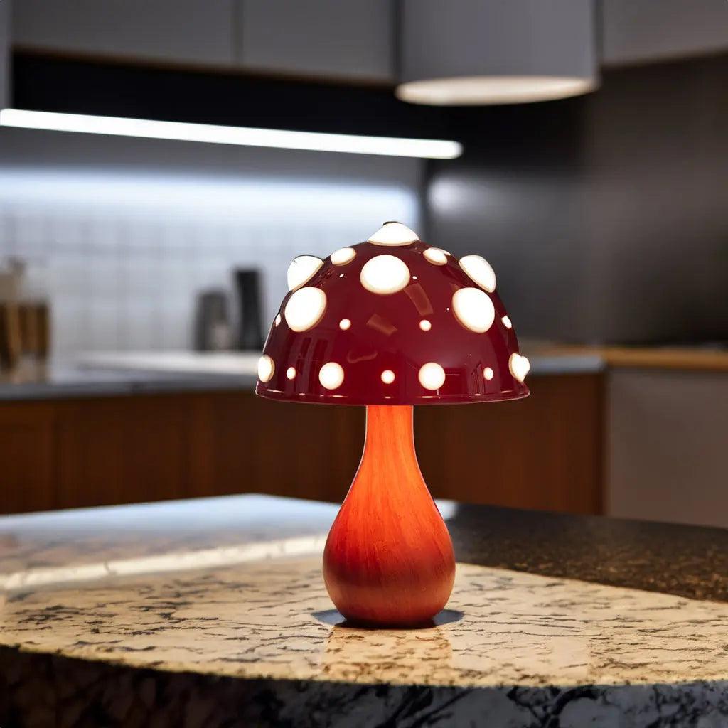 Matsutake Mushroom LED Table Lamp Cordless/Corded