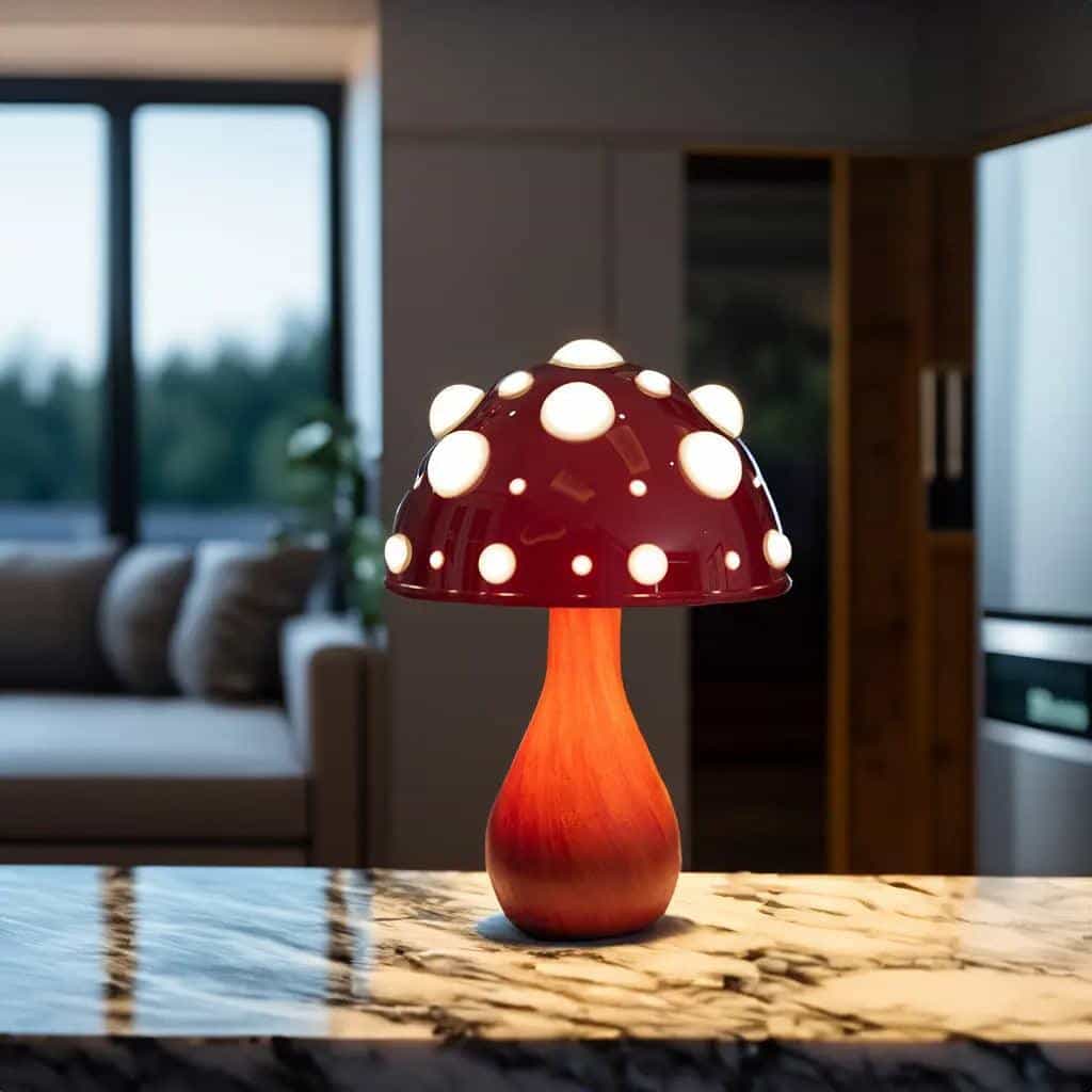Matsutake Mushroom LED Table Lamp Cordless/Corded