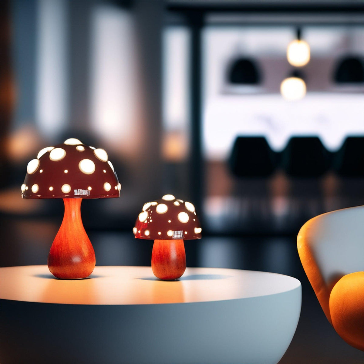 Matsutake Mushroom LED Table Lamp Cordless/Corded