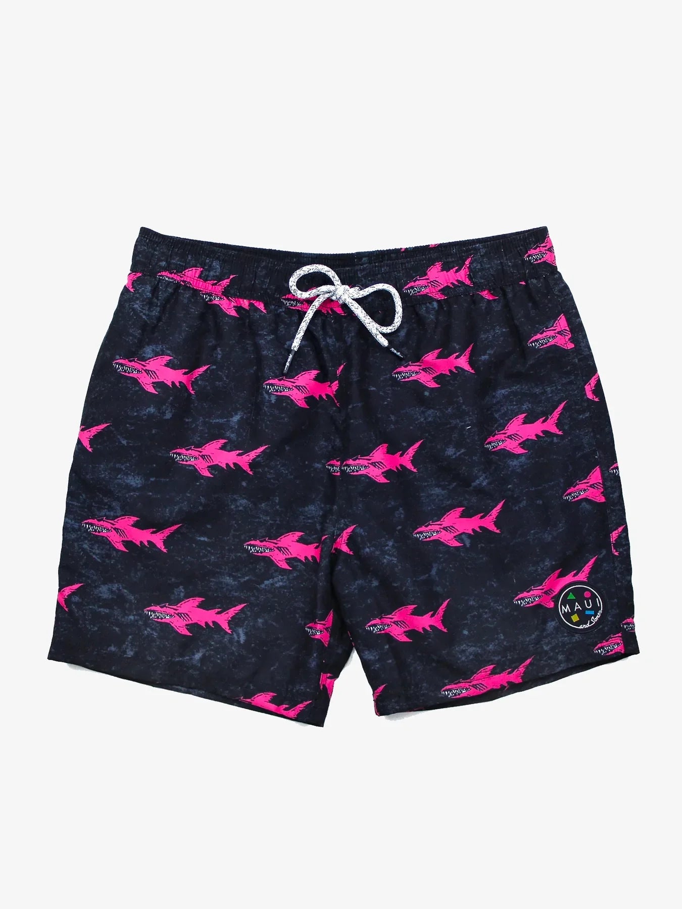Maui and Sons Party Volley Pool Shorts - 16 y 17 pulgadas de largo exterior