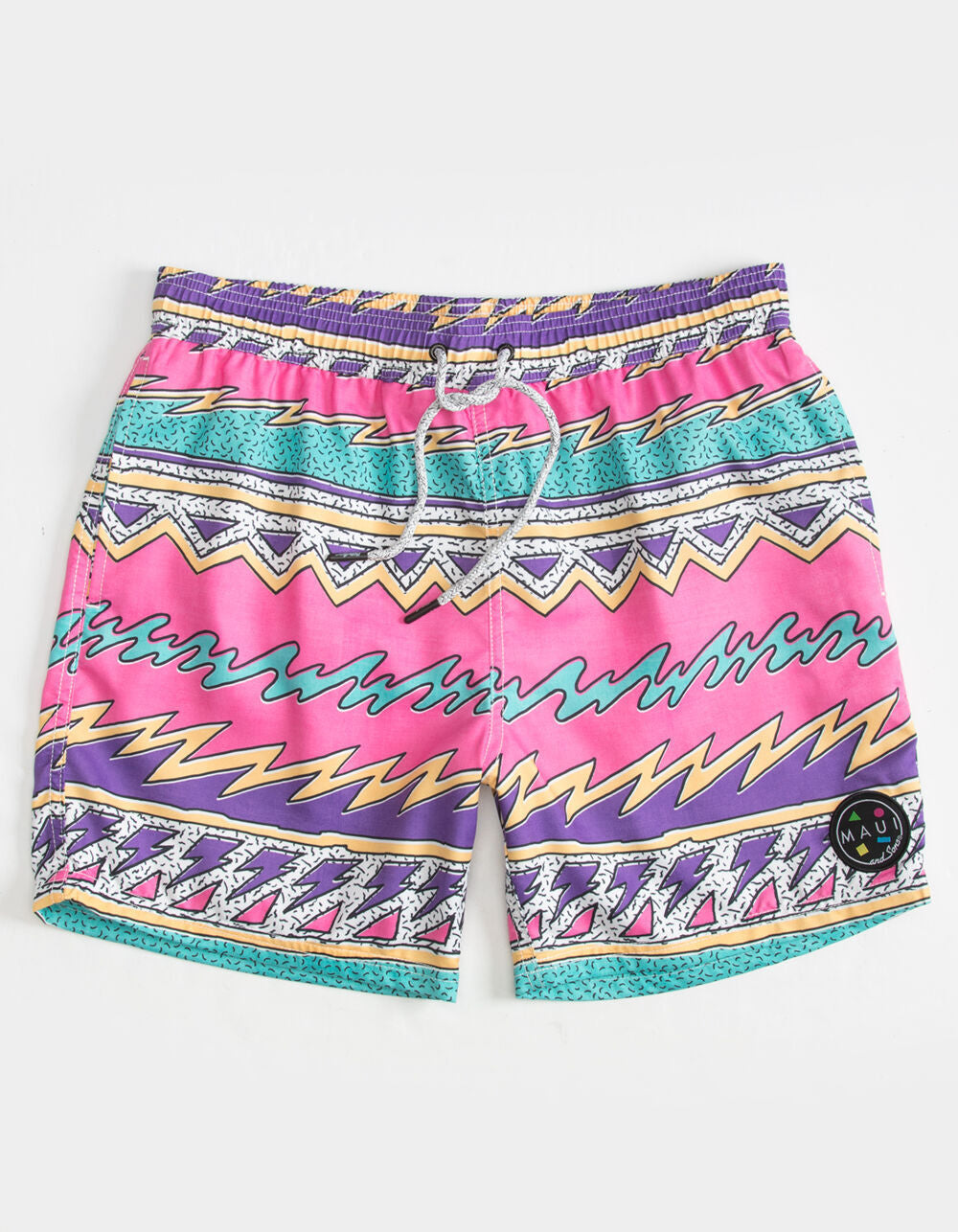 Maui and Sons Party Volley Pool Shorts - 16 y 17 pulgadas de largo exterior
