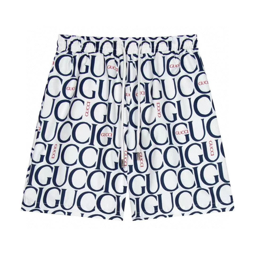 Maxi Gucci Print Fabric Short 'Blue'