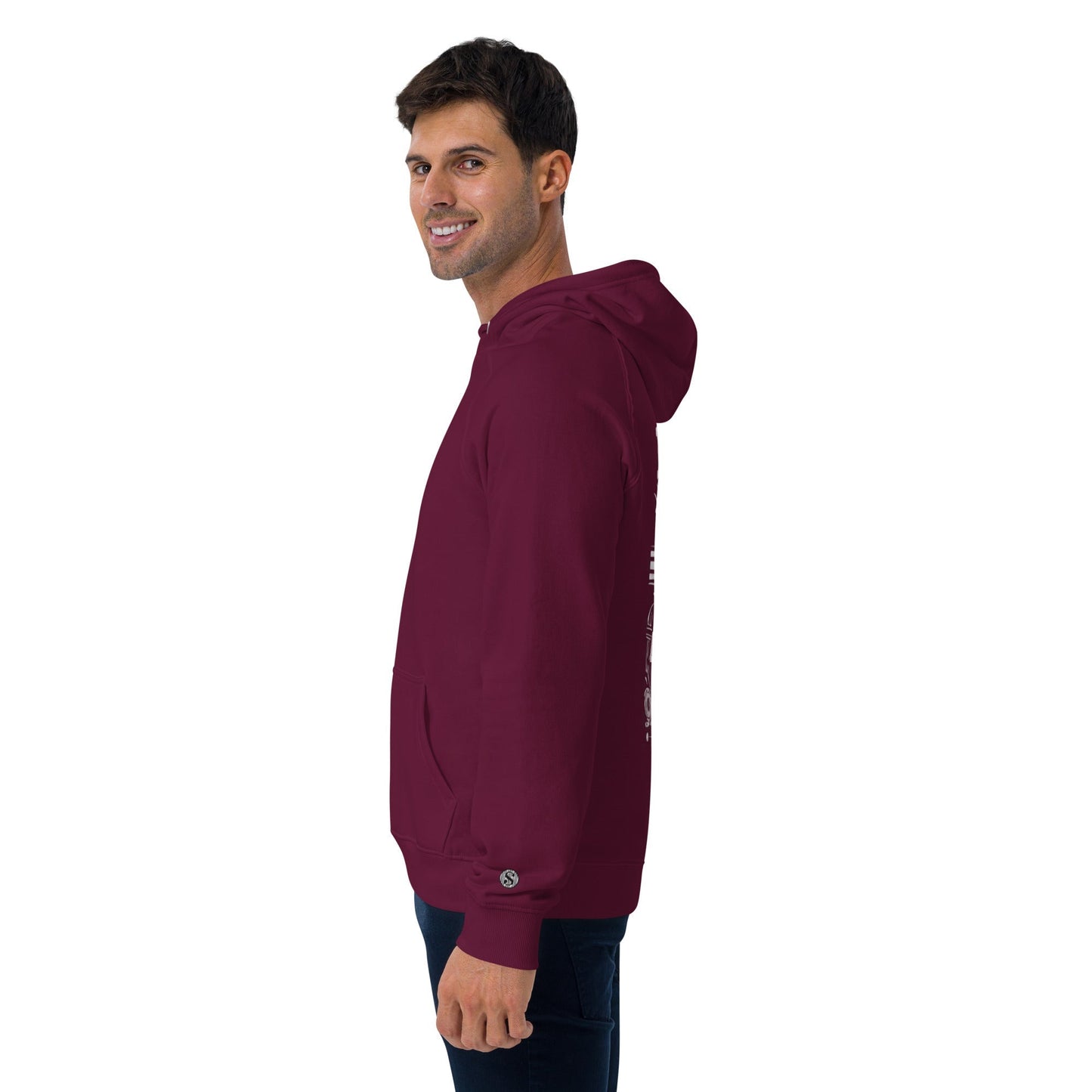 Sudadera raglán con capucha, unisex, de graffiti, estampada grande, de MDB Co.