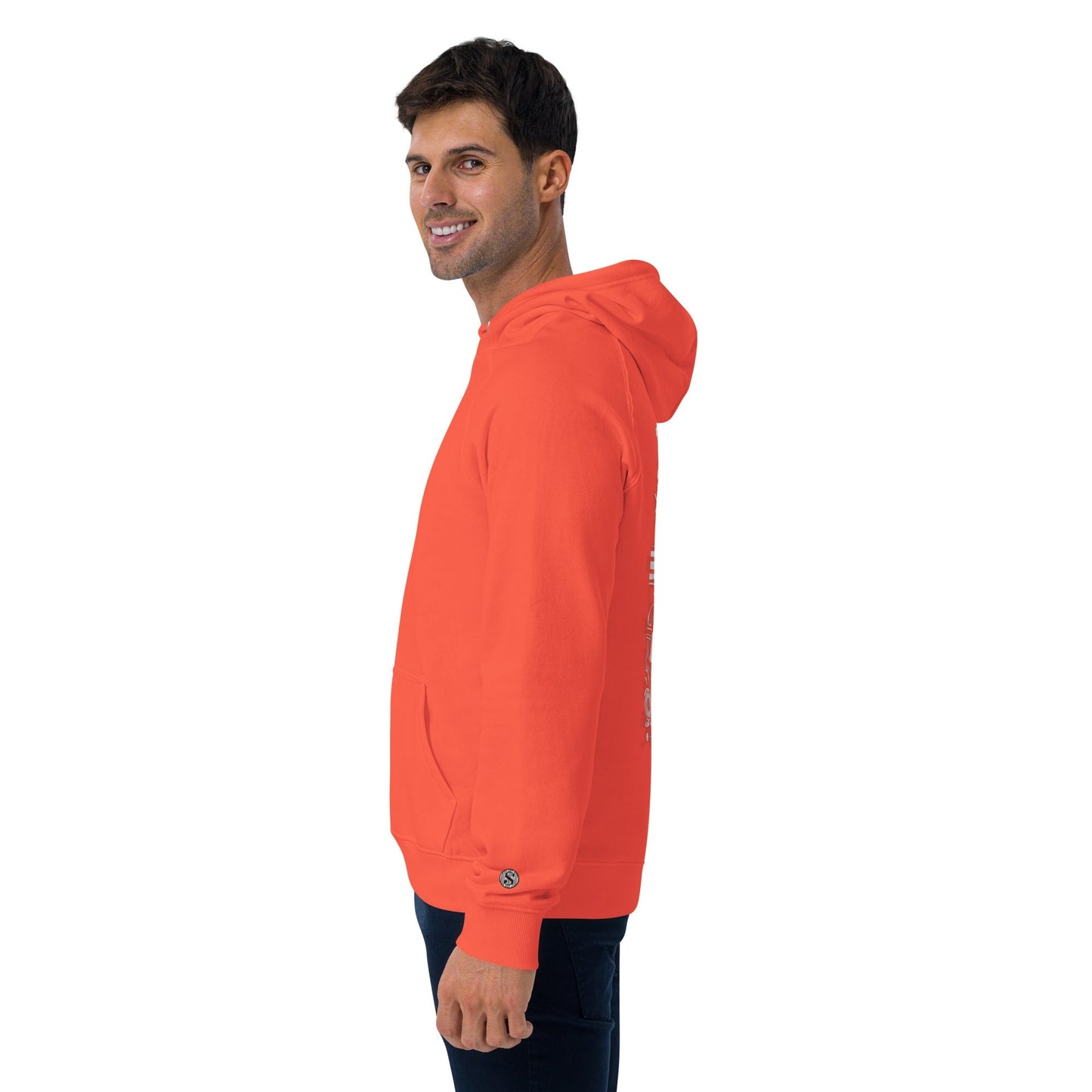 Sudadera raglán con capucha, unisex, de graffiti, estampada grande, de MDB Co.