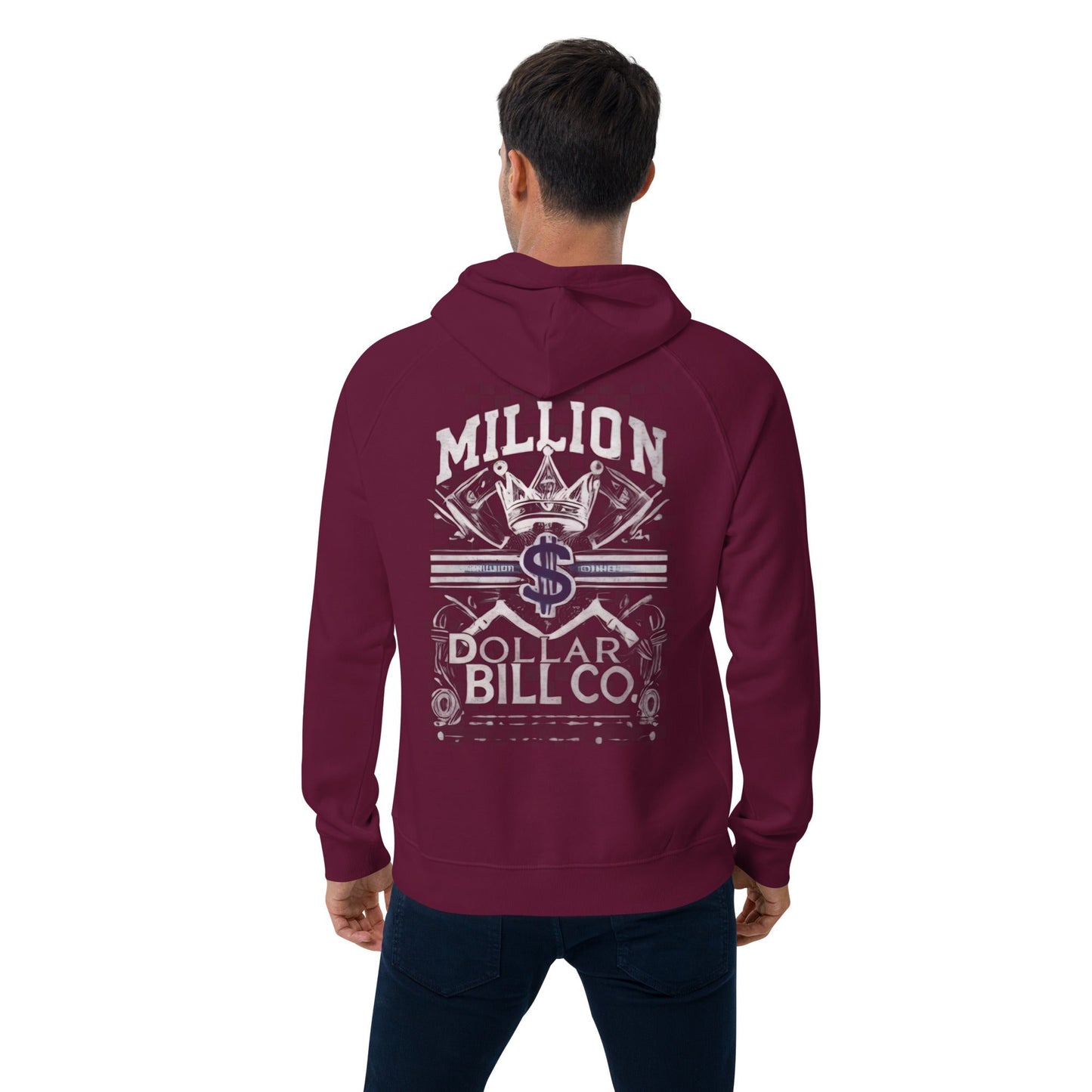 Sudadera raglán con capucha, unisex, de graffiti, estampada grande, de MDB Co.