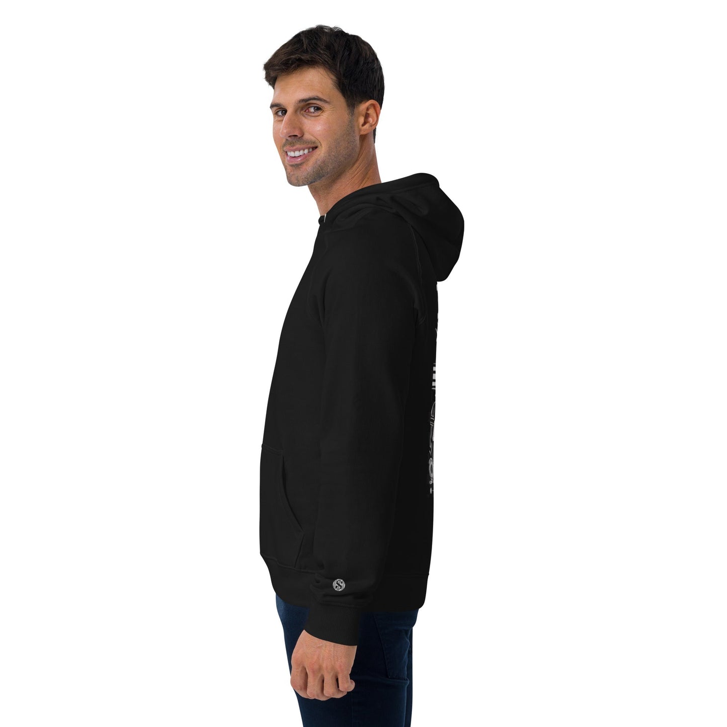 Sudadera raglán con capucha, unisex, de graffiti, estampada grande, de MDB Co.