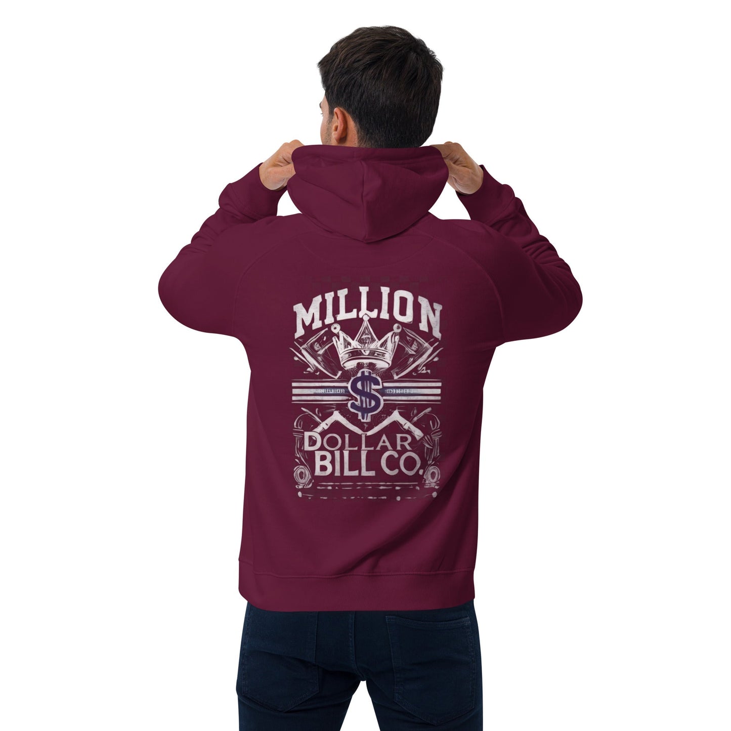 Sudadera raglán con capucha, unisex, de graffiti, estampada grande, de MDB Co.