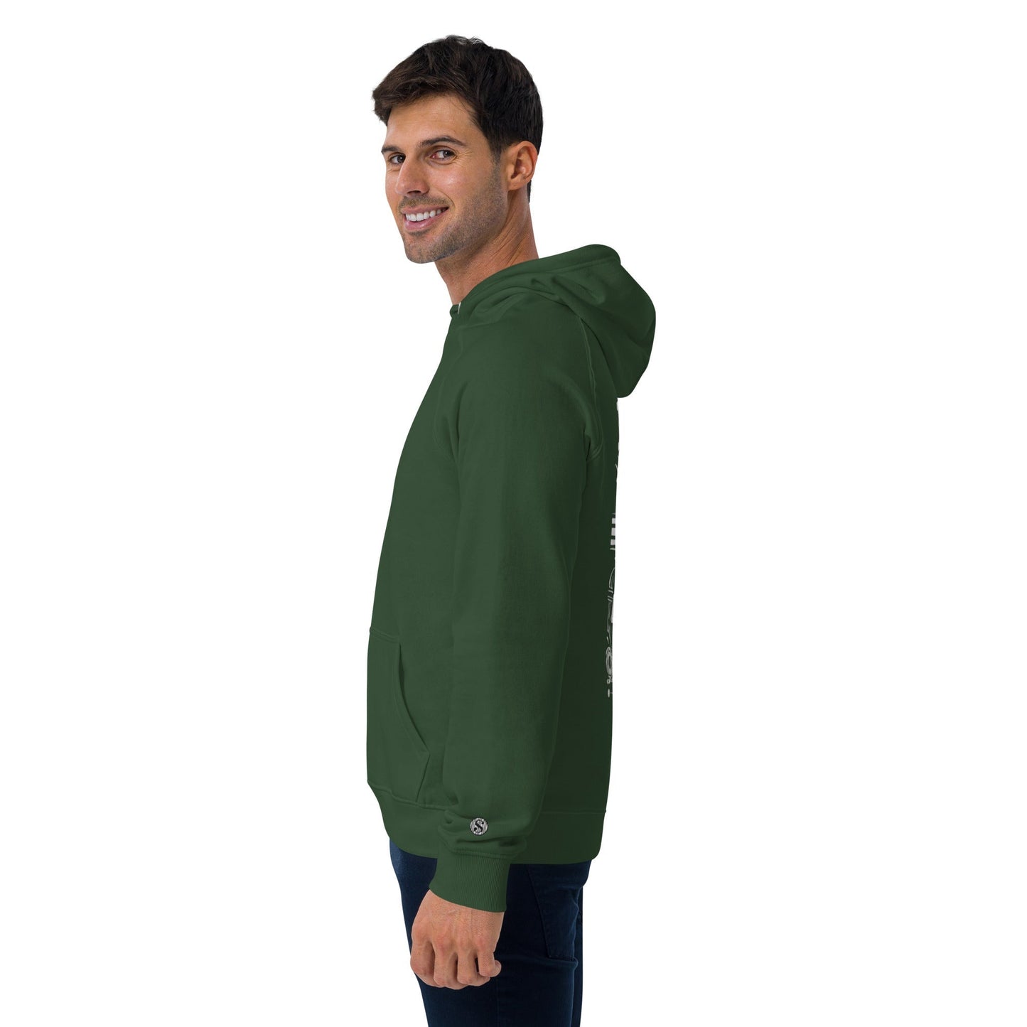 Sudadera raglán con capucha, unisex, de graffiti, estampada grande, de MDB Co.