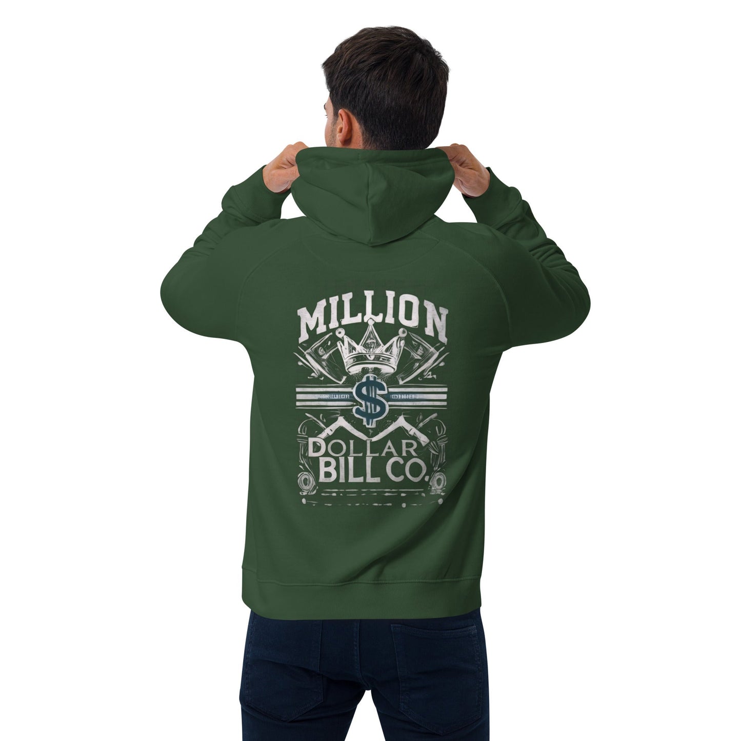 Sudadera raglán con capucha, unisex, de graffiti, estampada grande, de MDB Co.