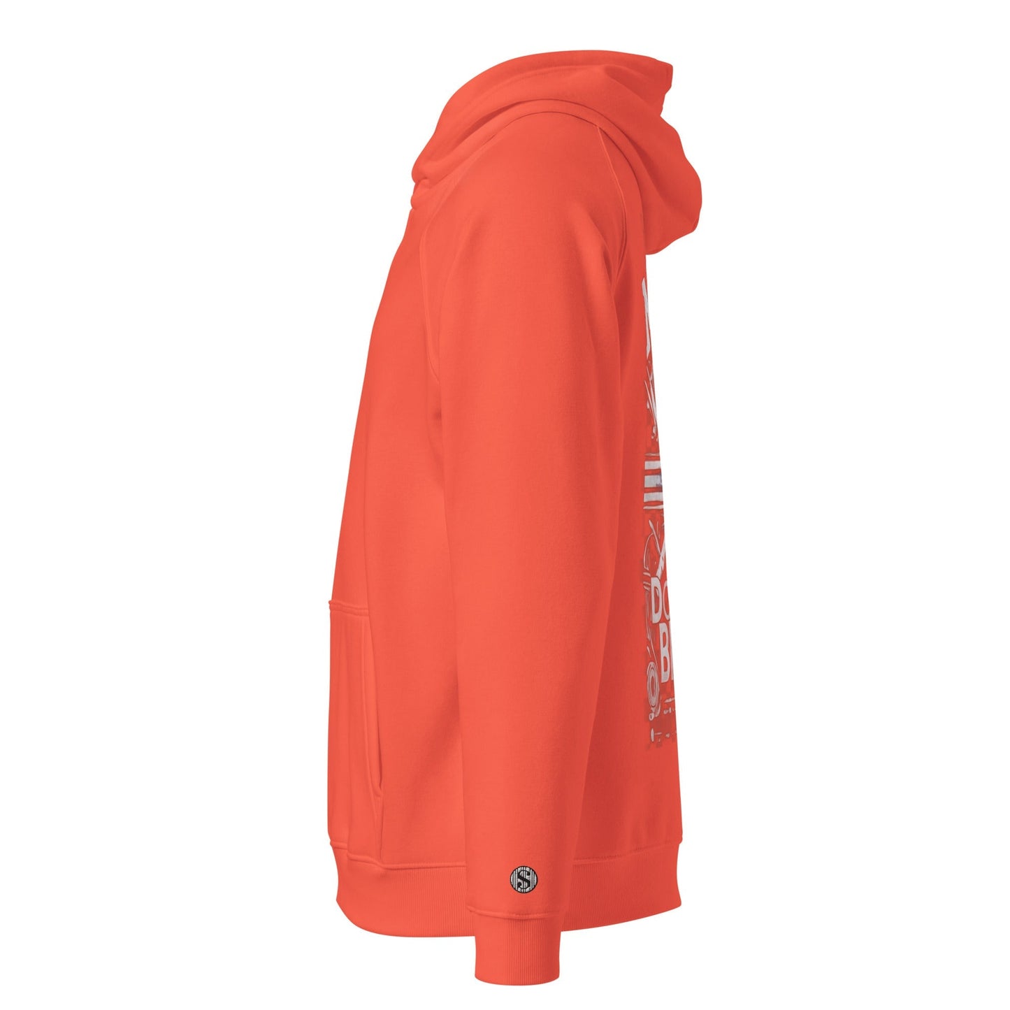 Sudadera raglán con capucha, unisex, de graffiti, estampada grande, de MDB Co.