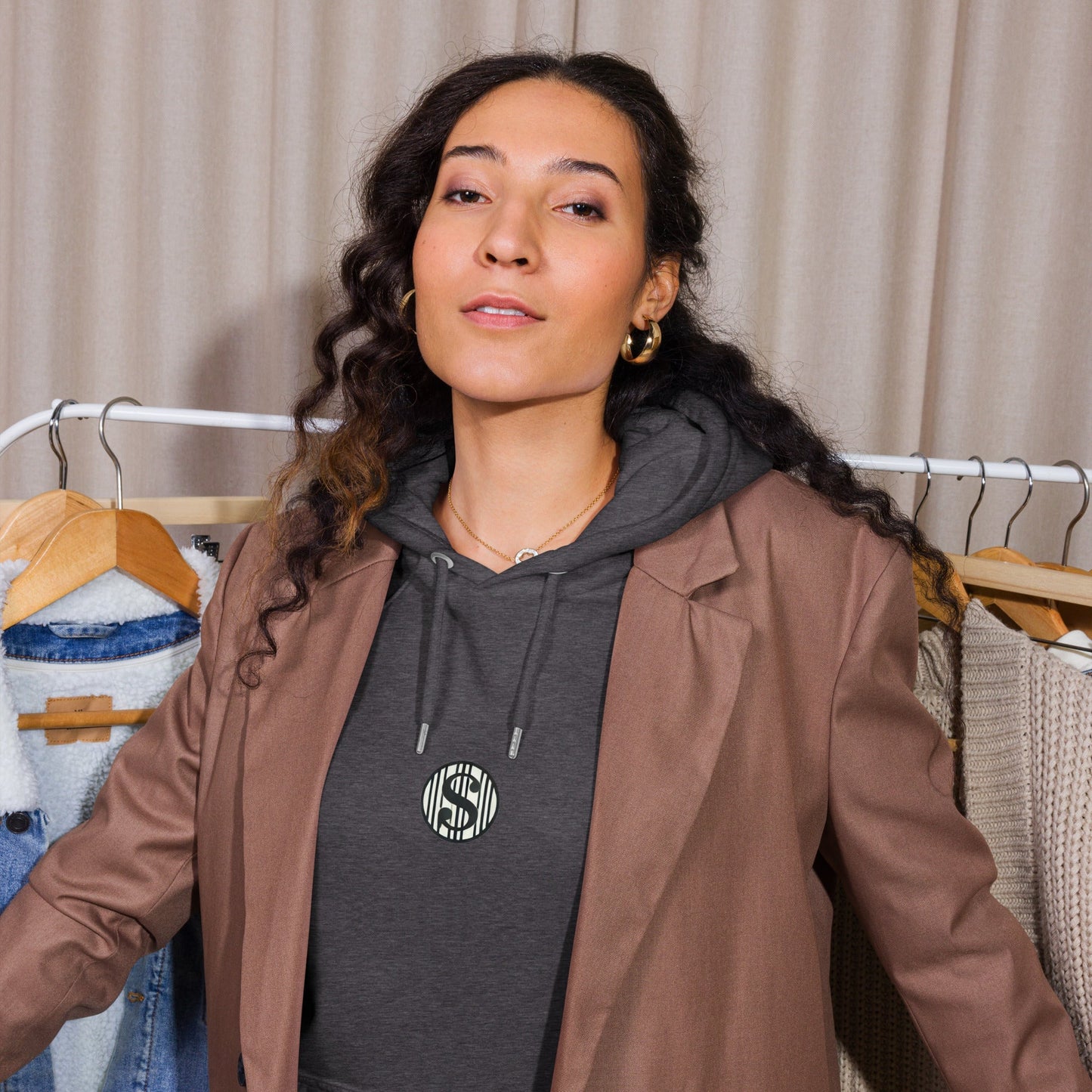 Sudadera raglán con capucha, unisex, de graffiti, estampada grande, de MDB Co.