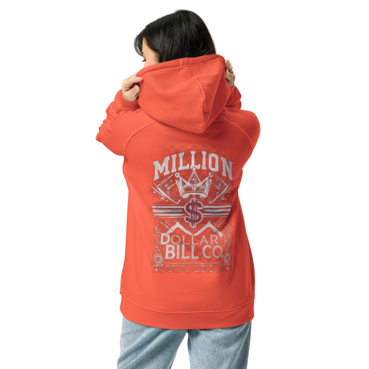 Sudadera raglán con capucha, unisex, de graffiti, estampada grande, de MDB Co.