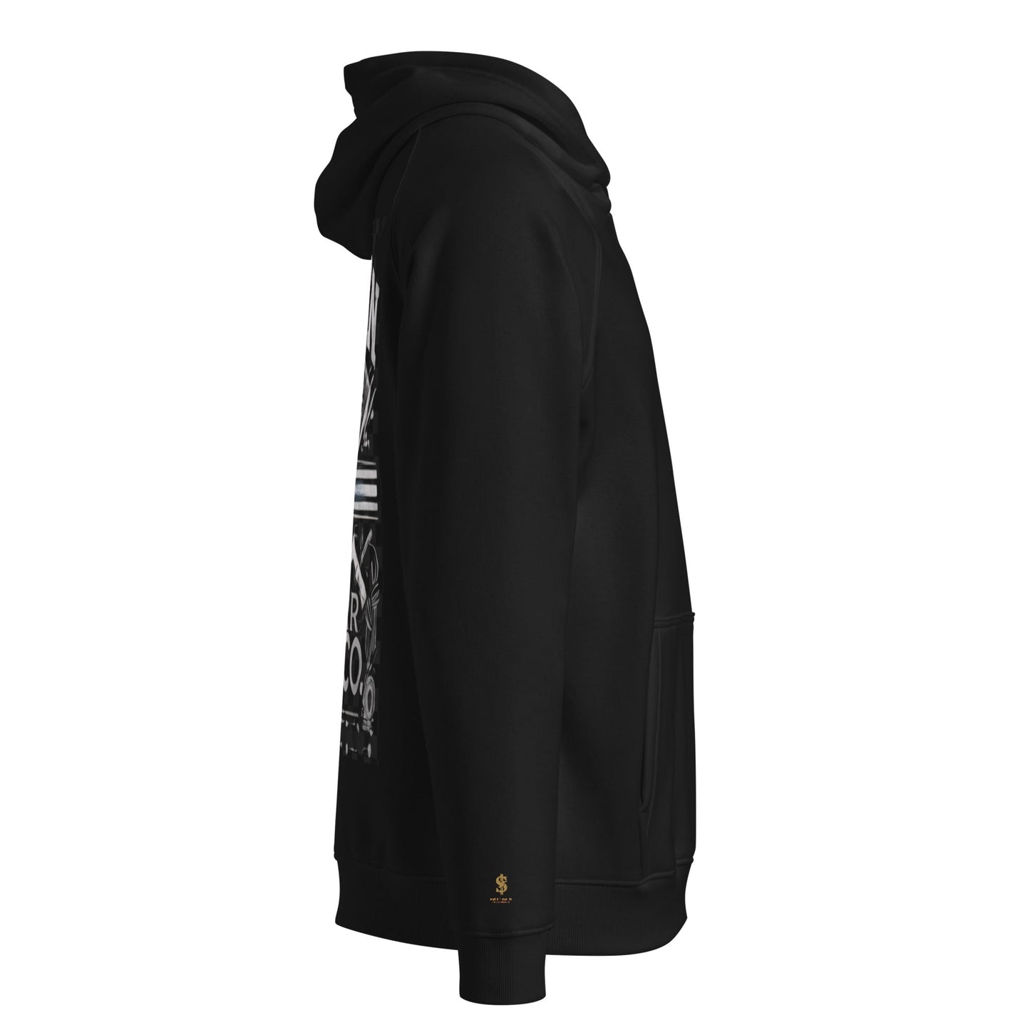 Sudadera raglán con capucha, unisex, de graffiti, estampada grande, de MDB Co.