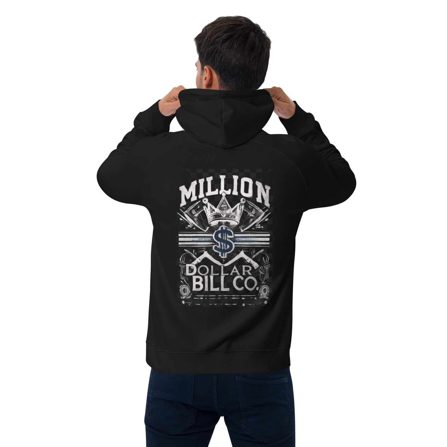 Sudadera raglán con capucha, unisex, de graffiti, estampada grande, de MDB Co.