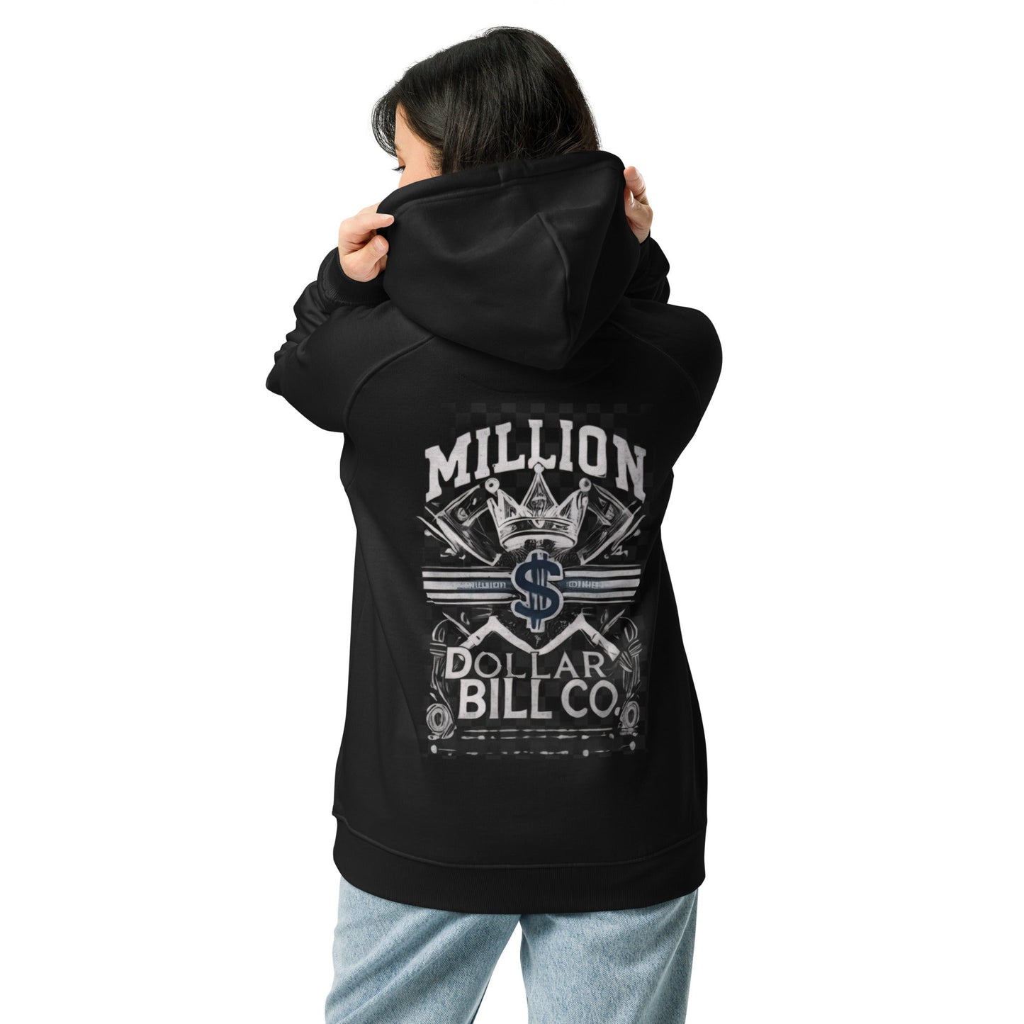 Sudadera raglán con capucha, unisex, de graffiti, estampada grande, de MDB Co.