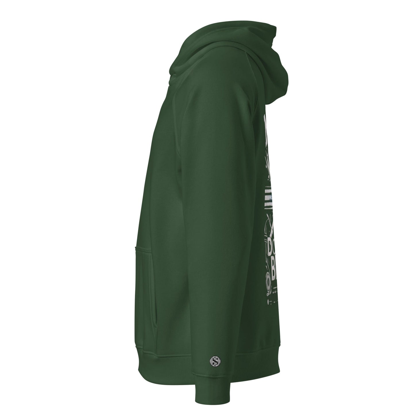Sudadera raglán con capucha, unisex, de graffiti, estampada grande, de MDB Co.