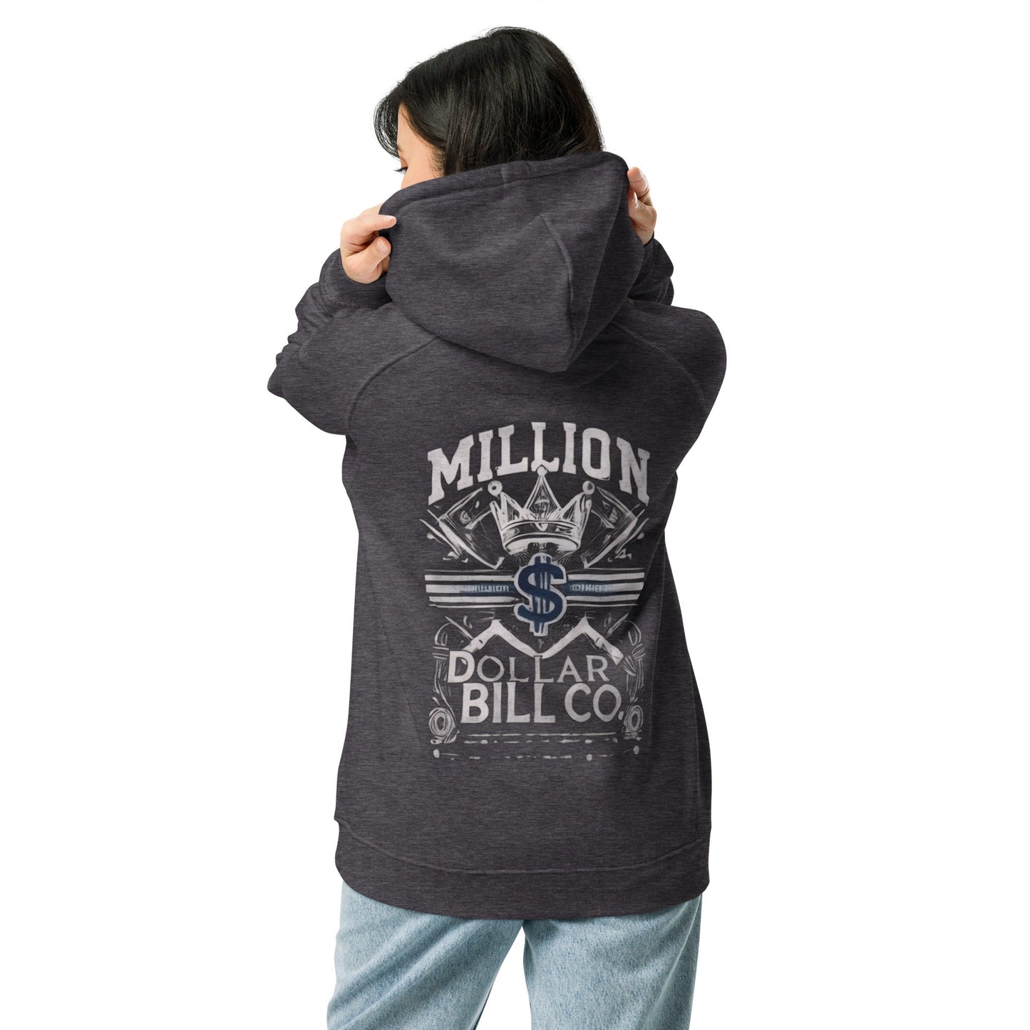 Sudadera raglán con capucha, unisex, de graffiti, estampada grande, de MDB Co.