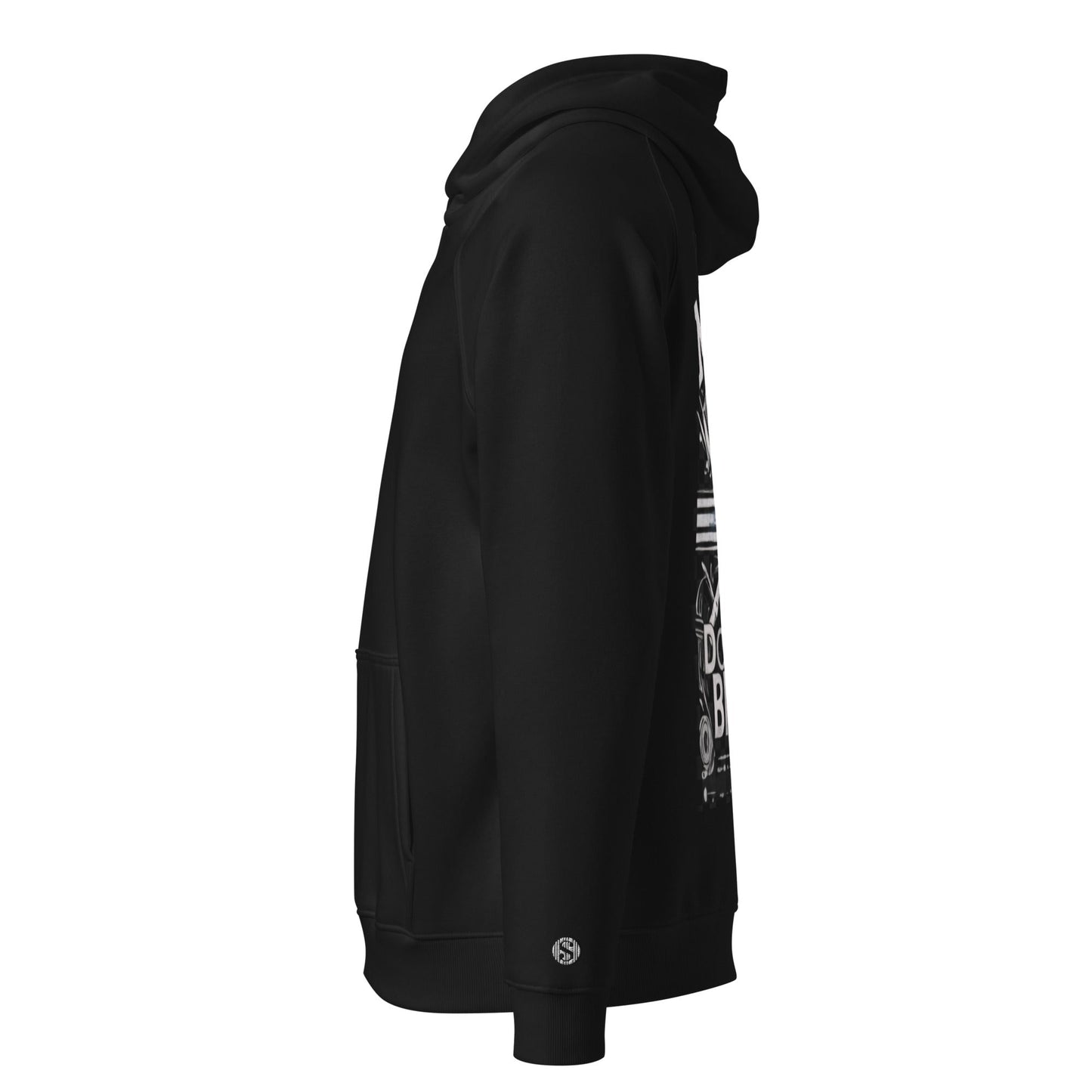 Sudadera raglán con capucha, unisex, de graffiti, estampada grande, de MDB Co.