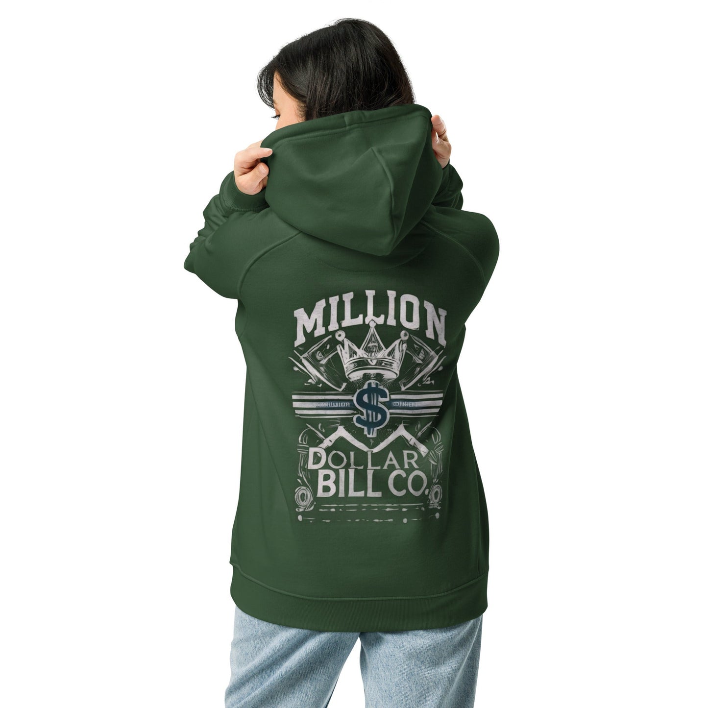 Sudadera raglán con capucha, unisex, de graffiti, estampada grande, de MDB Co.