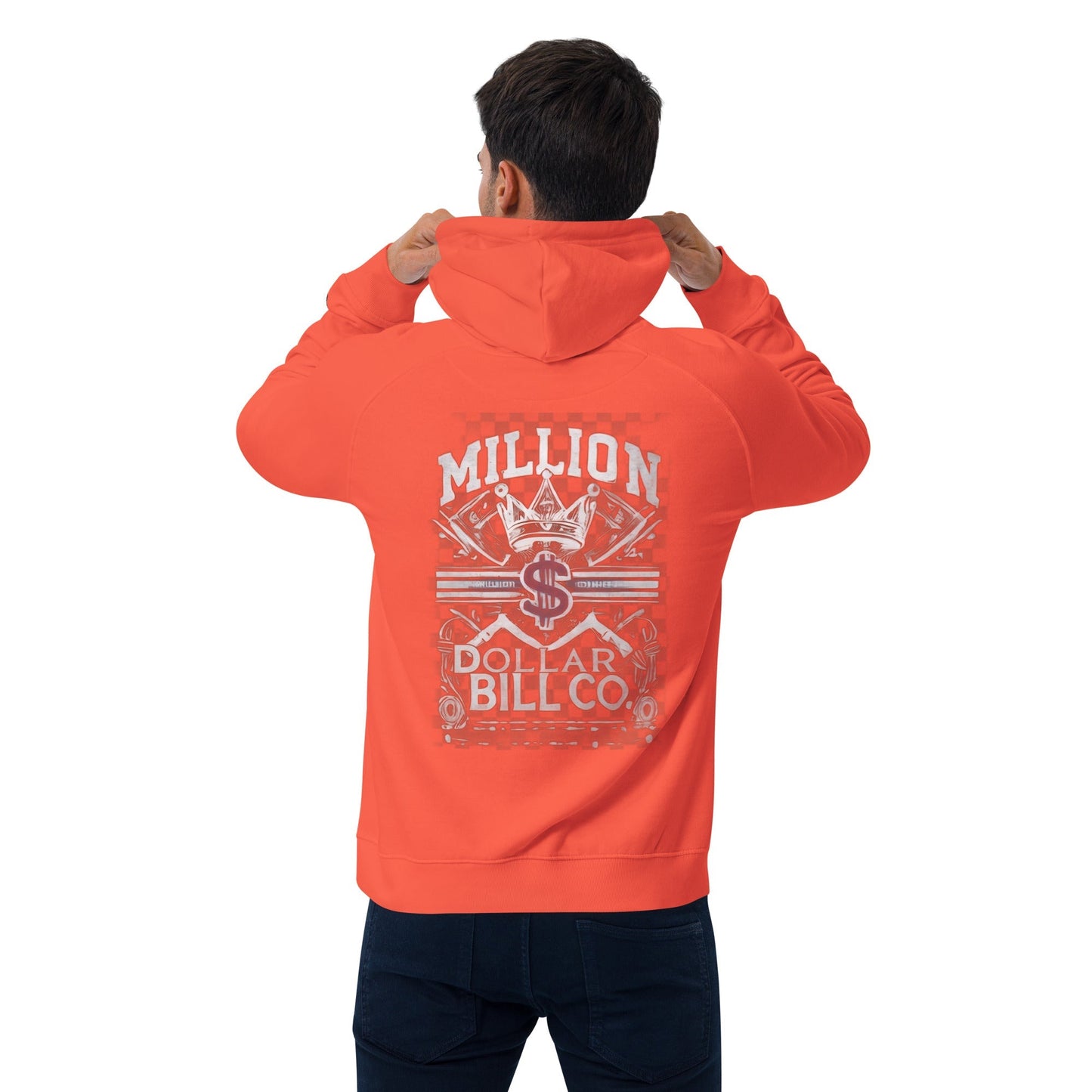 Sudadera raglán con capucha, unisex, de graffiti, estampada grande, de MDB Co.